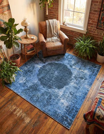 5' x 5' Washable Yara Square Rug