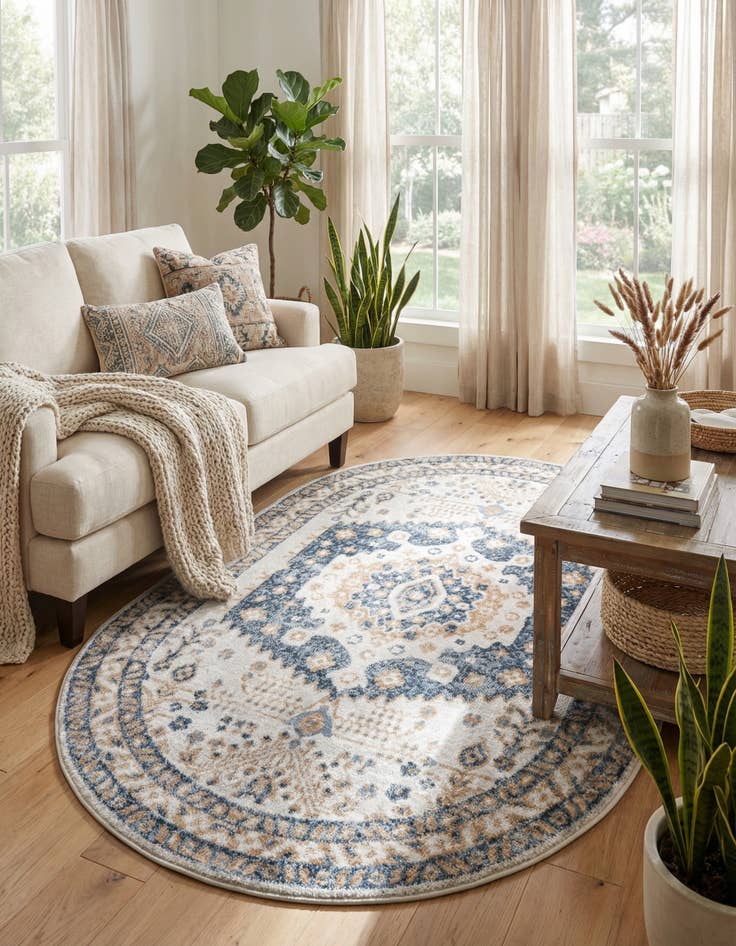 Detail image of 5' x 8' Oxford Oval Rug