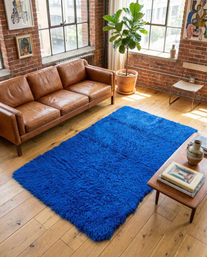 3' 5 x 6' 5 Hand Knotted Moroccan Wool Rug