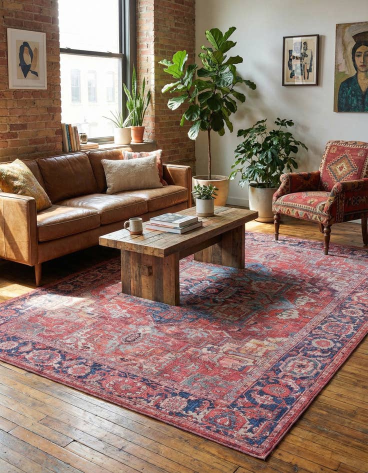 Detail image of 9' 2 x 12' Washable Maahru Rug