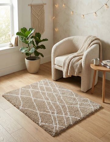 Khaki Soft Touch Shag Rug
