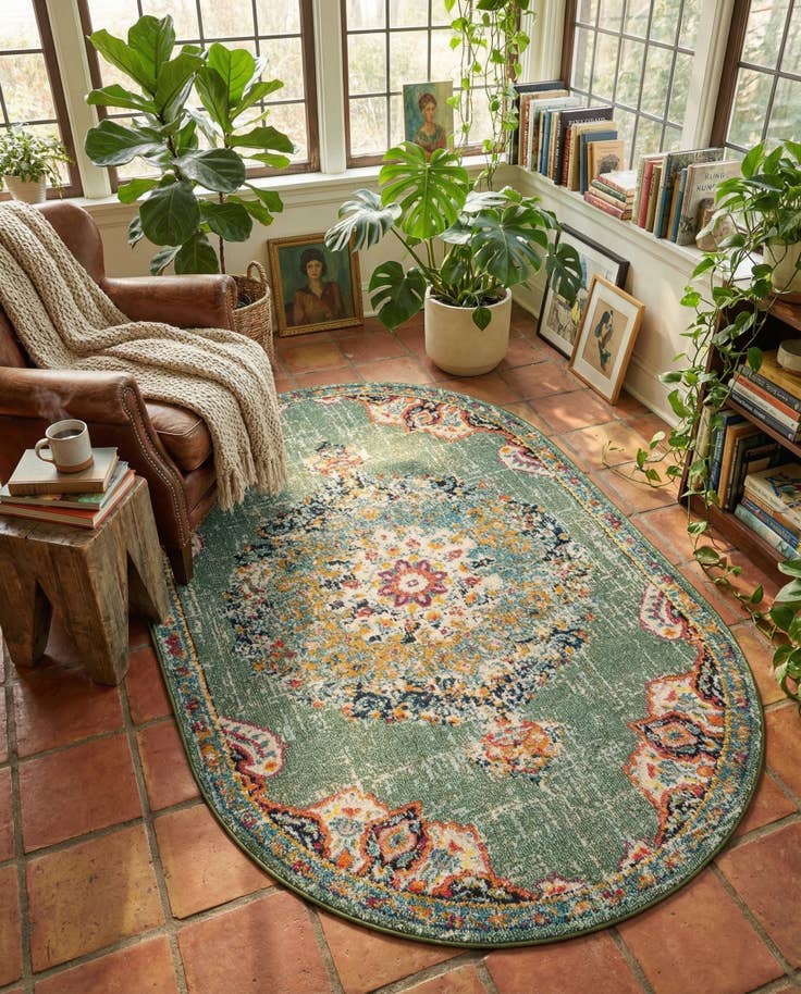 Detail image of 5' 3 x 8' Madeline Oval Rug
