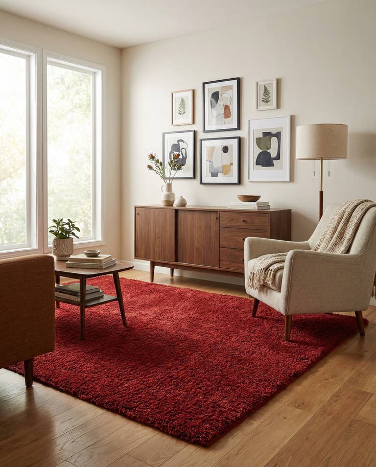 Detail image of 5' 3 x 8' Zermatt Shag Rug