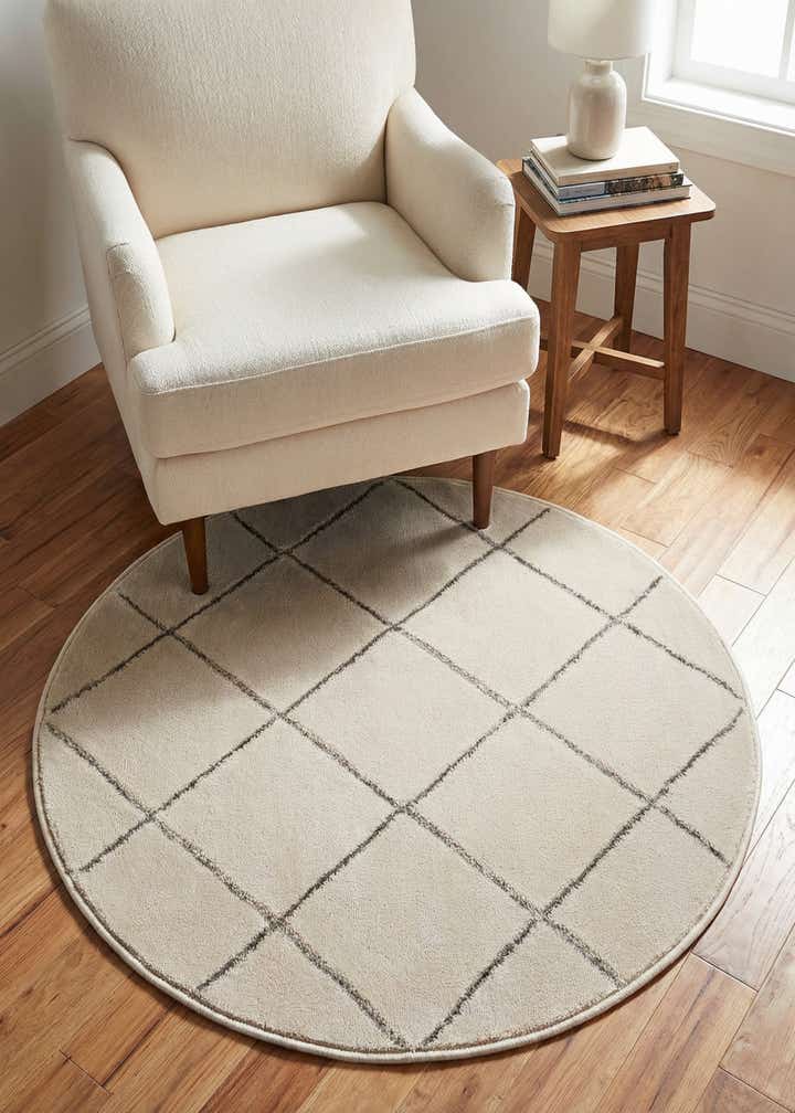 3' x 3' Vogue Geo Round Rug