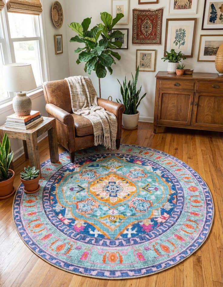 Detail image of 5' x 5' Timeless Round Rug