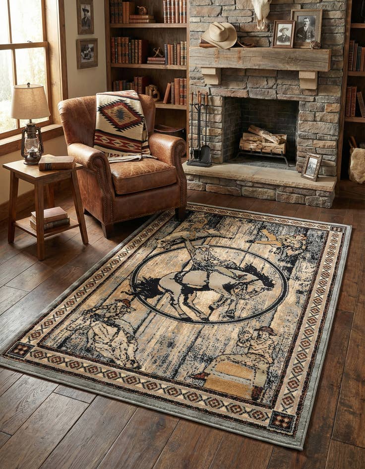 Detail image of 4' x 6' Pioneer Rug