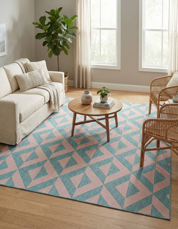 Detail image of 7' 10 x 10' Washable Jill Zarin Napa Indoor / Outdoor Rug