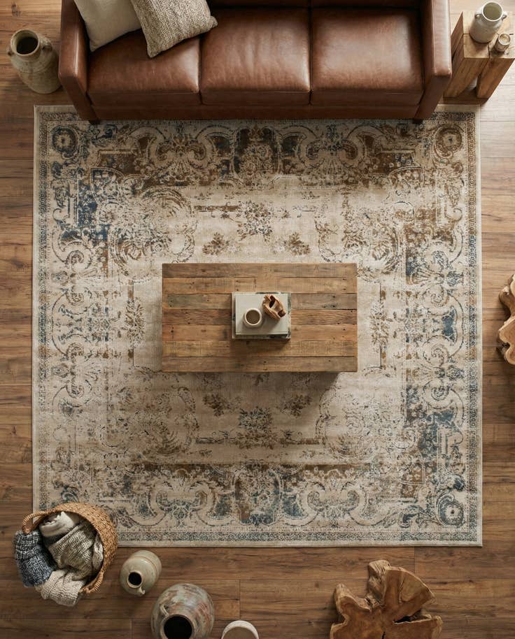 Detail image of 7' x 7' Eliza Square Rug