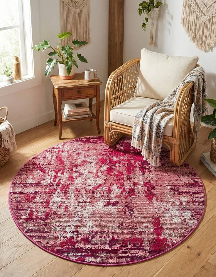 Detail image of 4' x 4' Starlight Round Rug