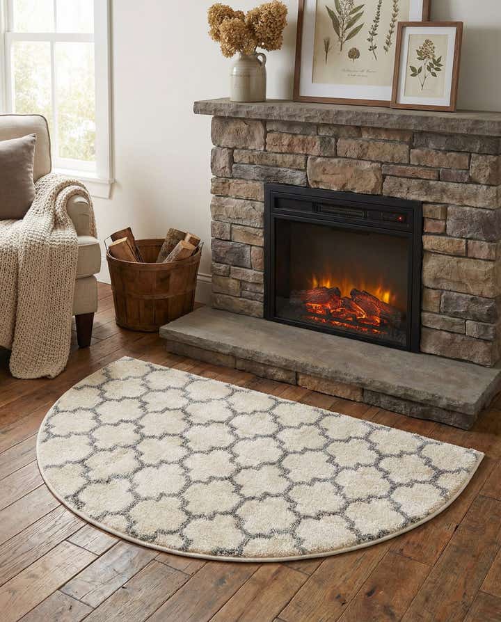 2' 2 x 3' 7 Lattice Hearth Rug