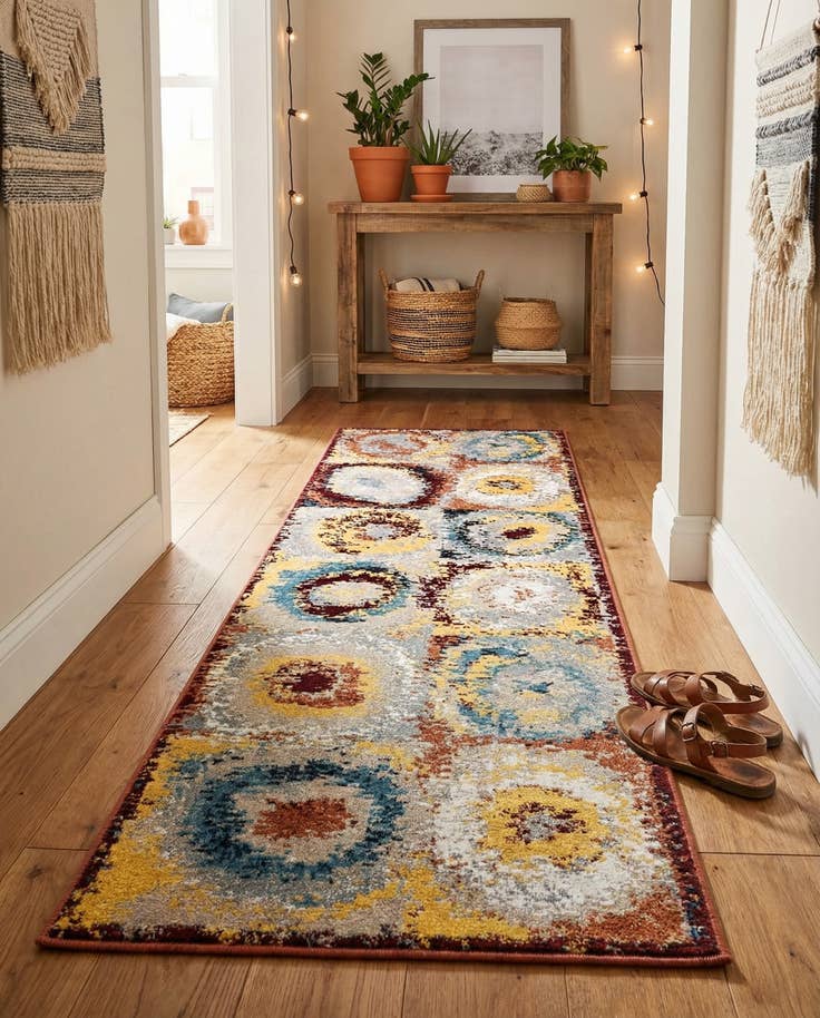 Detail image of 2' x 6' 1 Kamala Washable Runner Rug