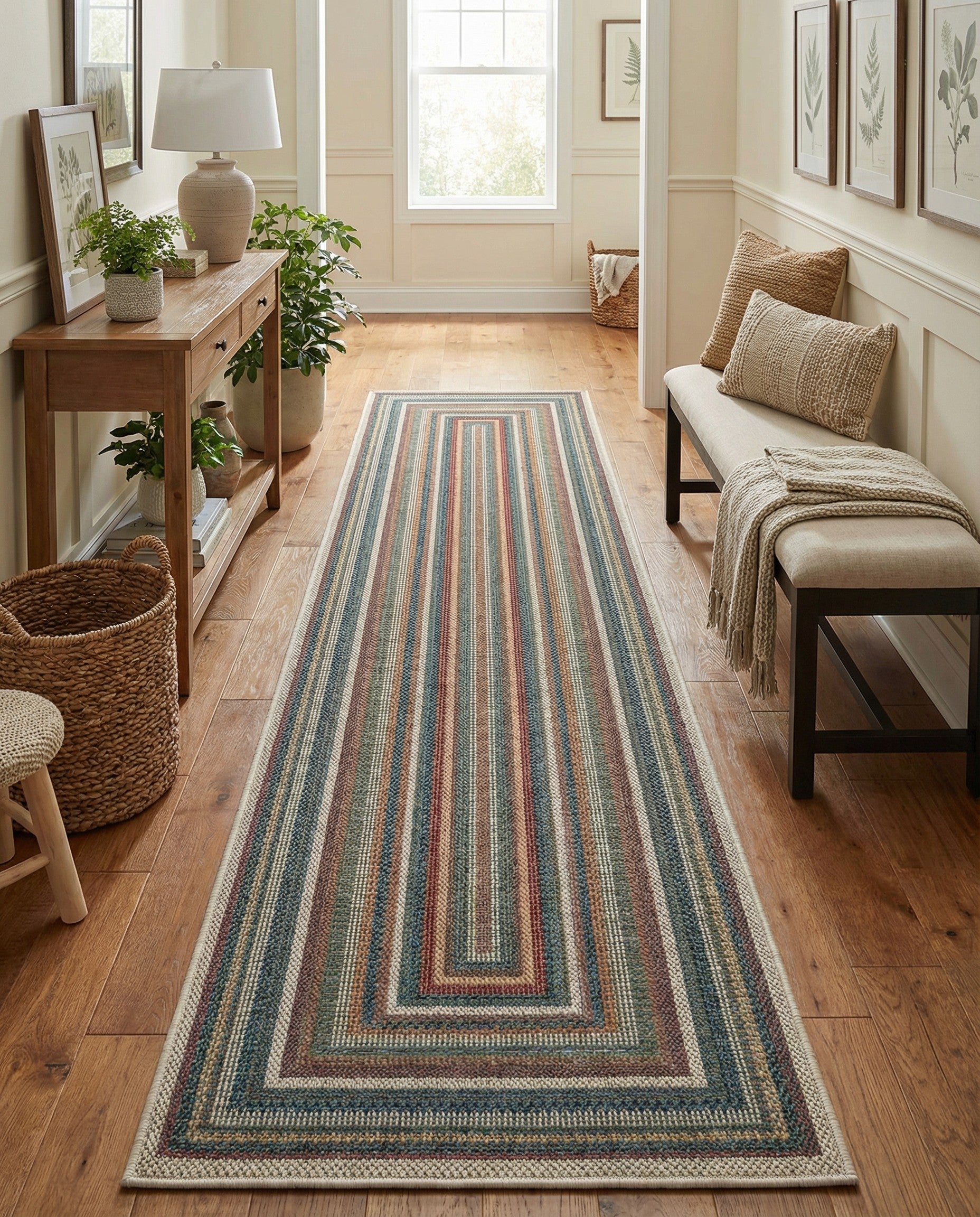 2' 7 x 16' 5 Easy-Clean Baja Indoor / Outdoor Runner Rug