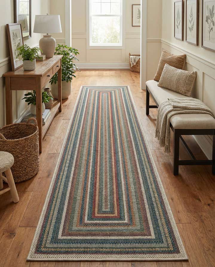 2' 7 x 16' 5 Easy-Clean Baja Indoor / Outdoor Runner Rug