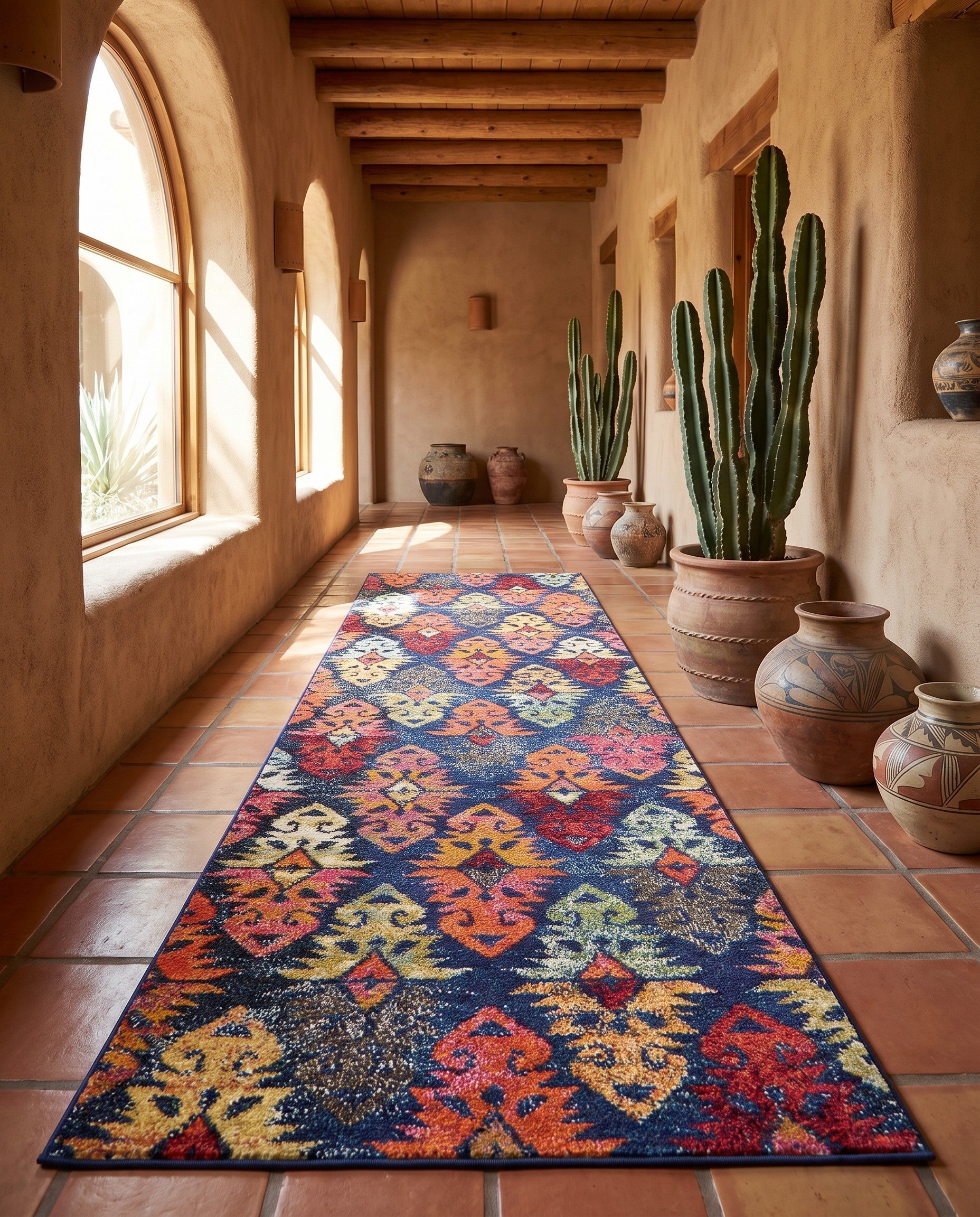 2' 7 x 10' Washable Mesa Runner Rug