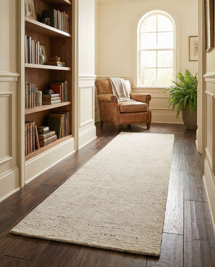 2' x 8' Hand Woven Jill Zarin English Manor Farmhouse Wool Runner Rug