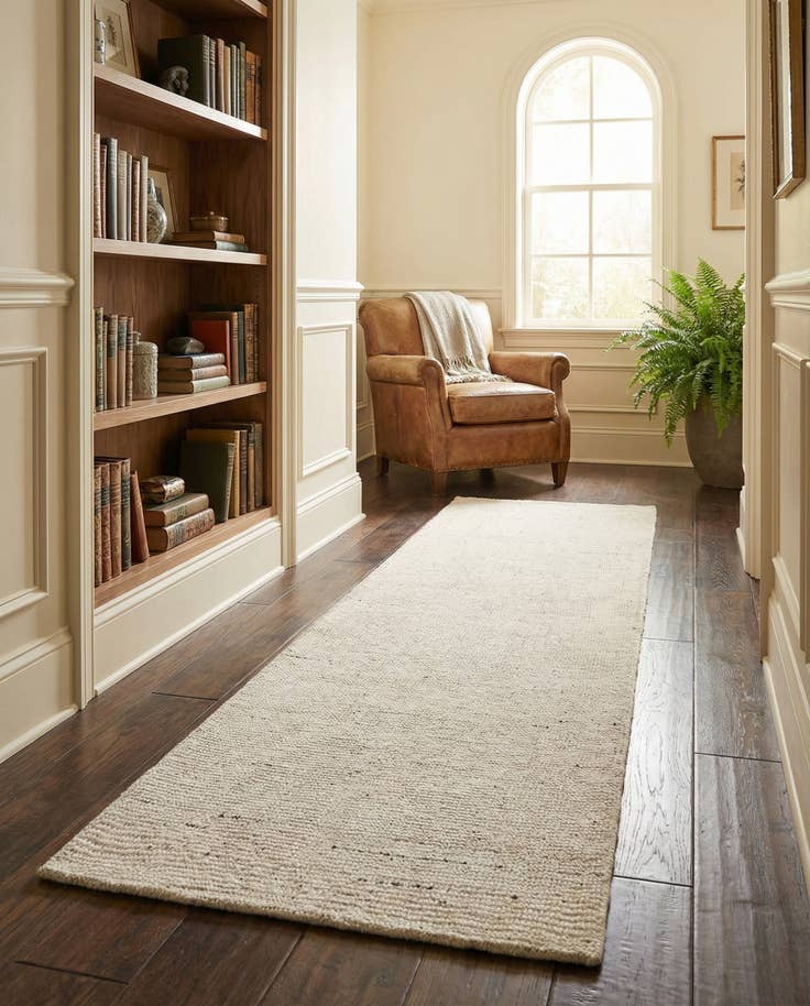Detail image of 2' x 8' Hand Woven Jill Zarin English Manor Farmhouse Wool Runner Rug