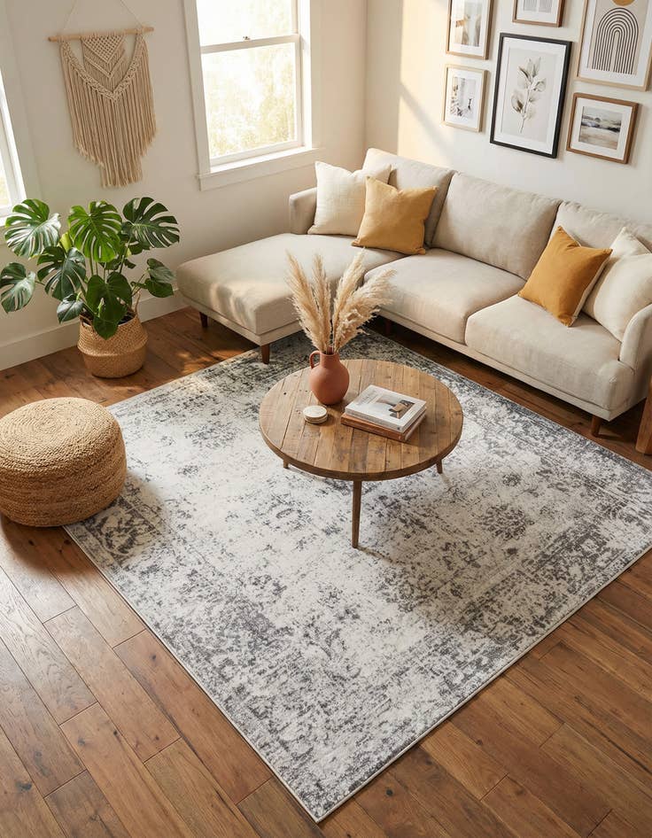 Detail image of 7' 10 x 7' 10 Monte Carlo Square Rug