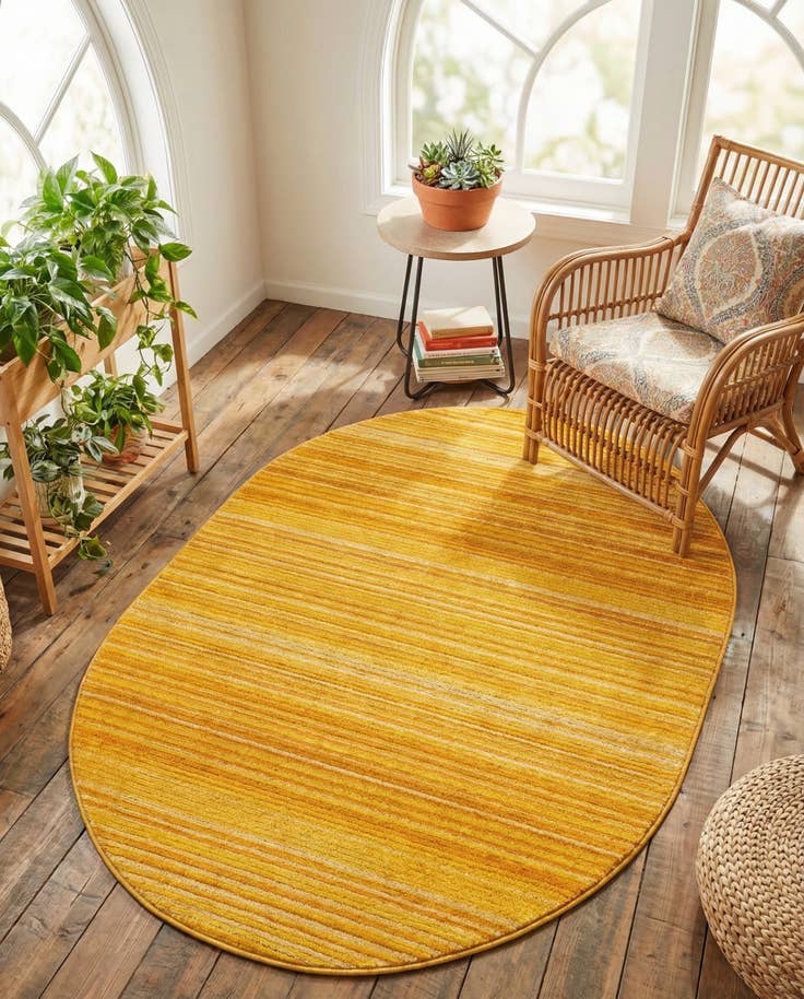 Detail image of 4' x 6' 3 Gemstone Oval Rug