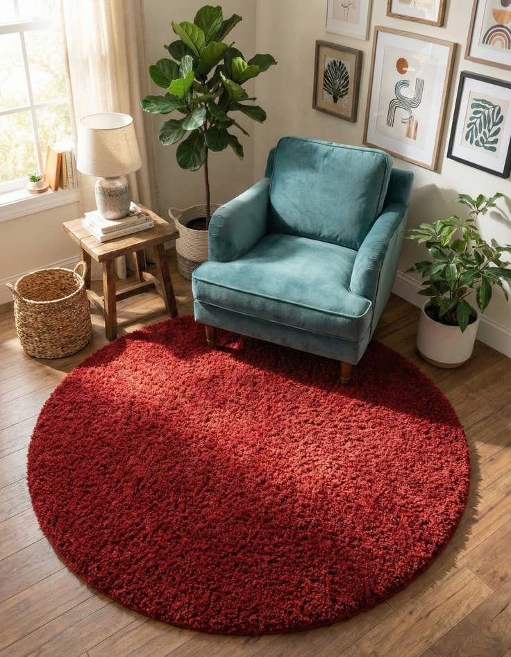 Detail image of 6' x 6' Everyday Shag Round Rug