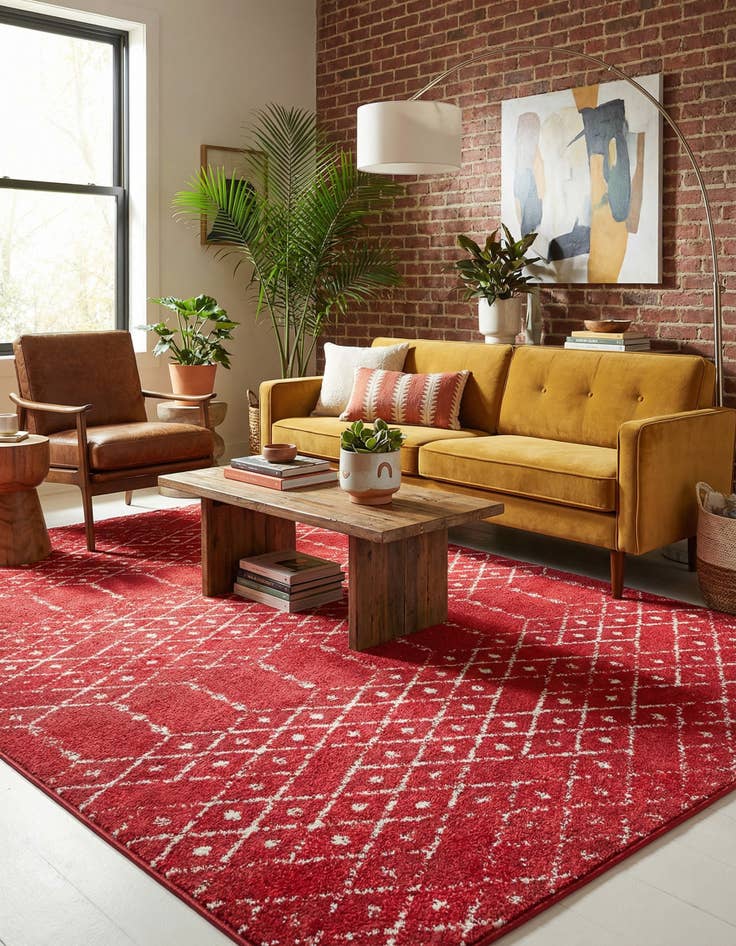 Detail image of 5' 3 x 8' Paxon Trellis Rug