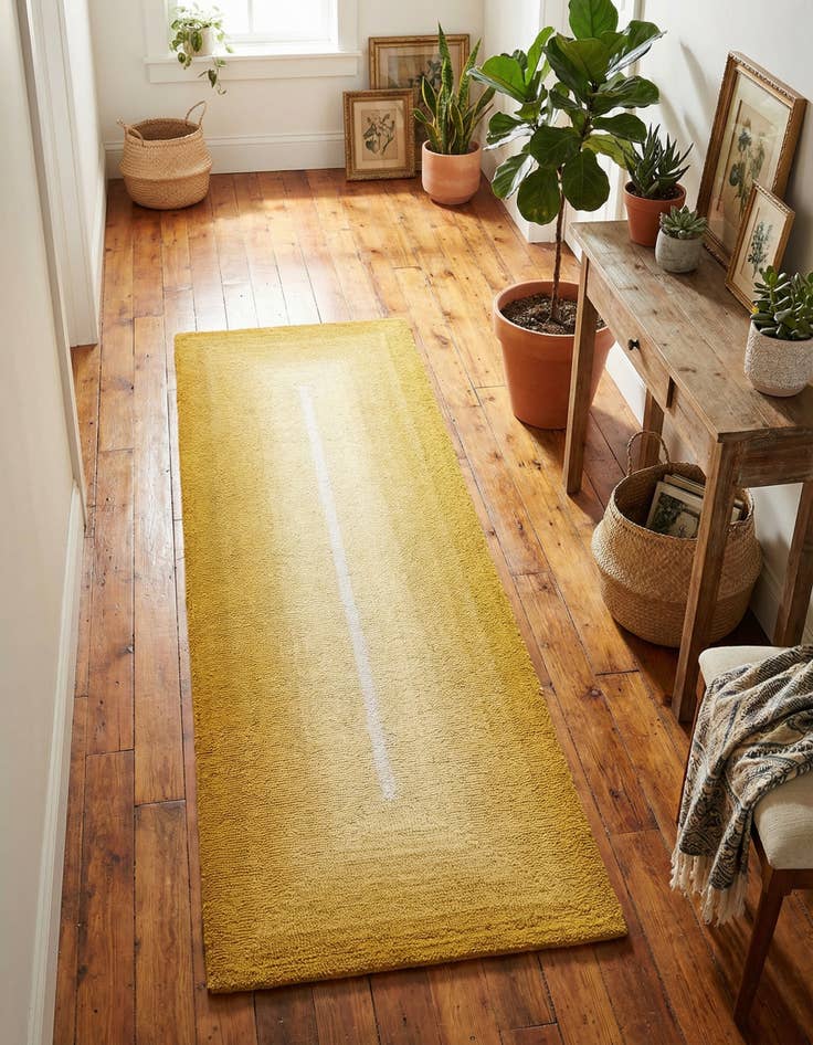 Detail image of  2' x 6' 1 Ombre Wool Runner Rug