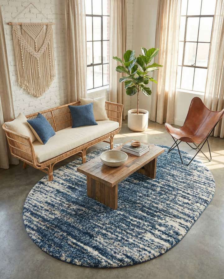 7' 10 x 10' Serenity Shag Oval Rug
