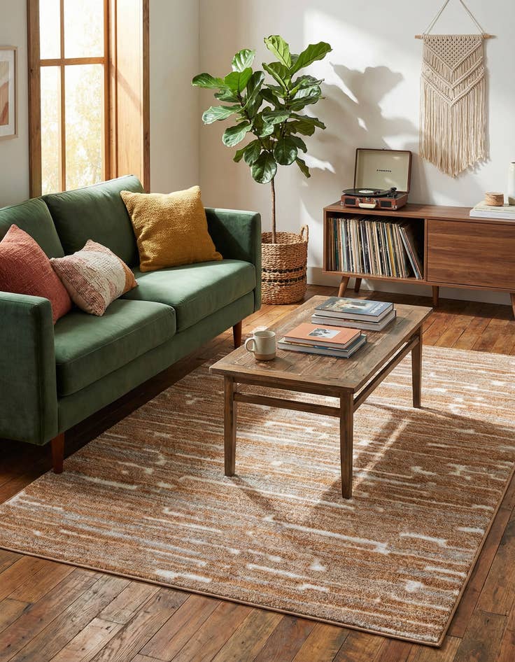 Detail image of 5' x 8' Sepia Rug