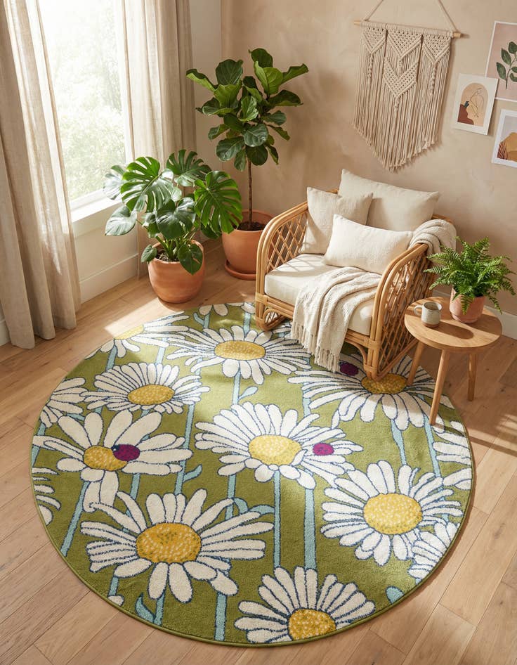 Detail image of 7' x 7' Bloom Round Rug