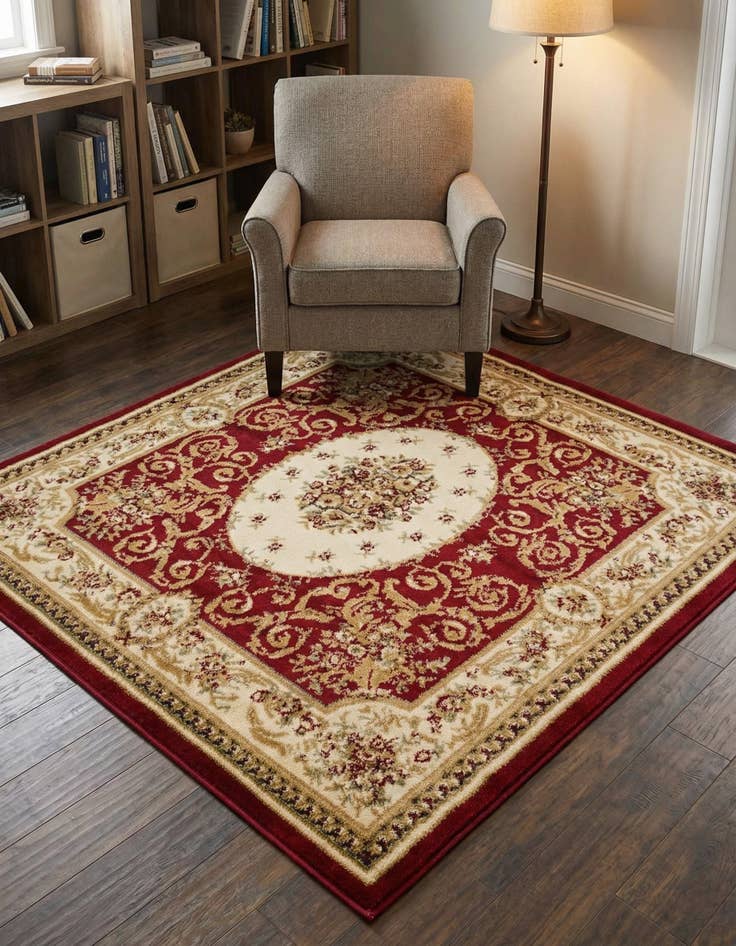 Detail image of 4' x 4' Chateau Square Rug