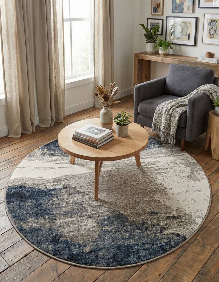 Detail image of 5' x 5' Oslo Round Rug