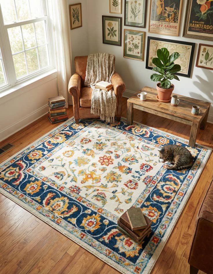 Detail image of 6' x 6' Aurelia Square Rug