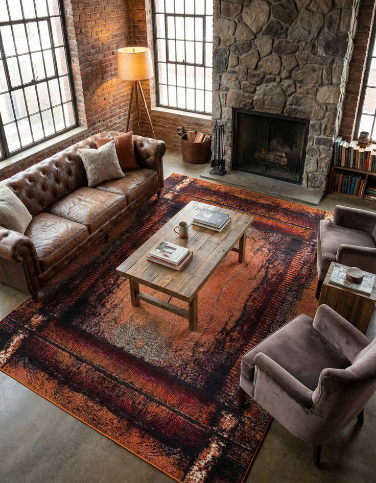 Detail image of 7' x 10'  Washable Casablanca Rug