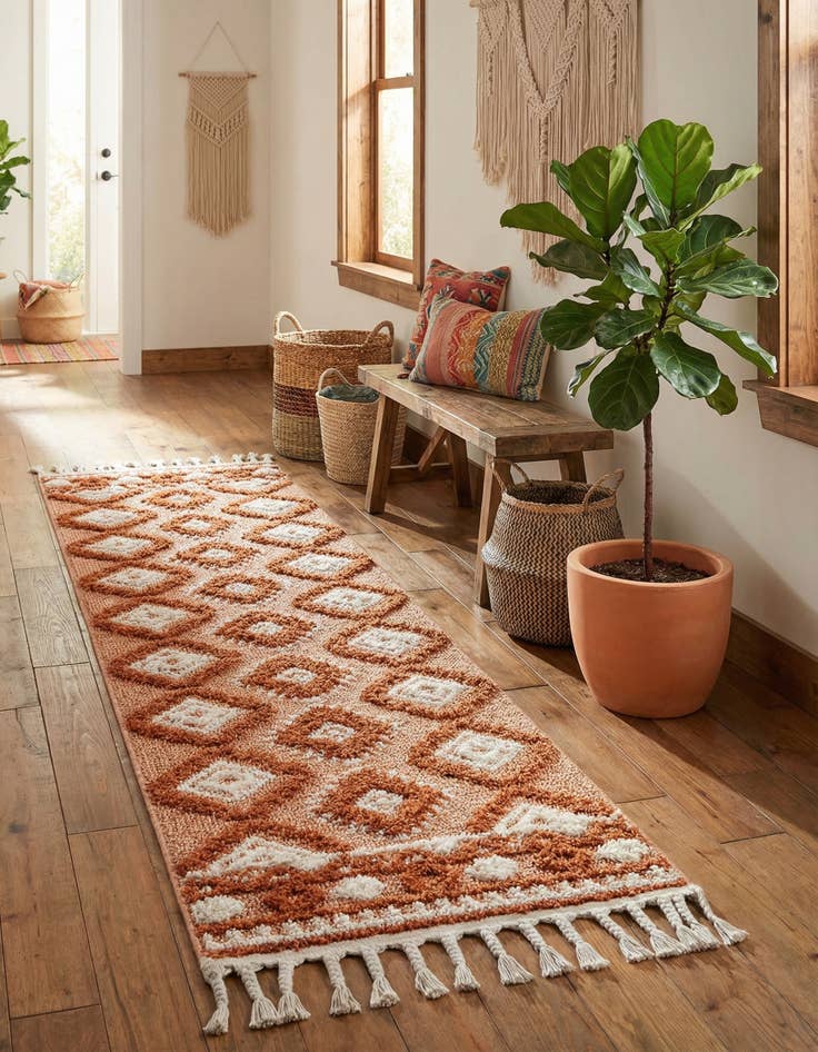 Detail image of  2' x 8' Boho Runner Rug
