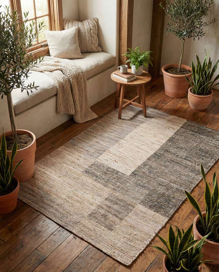 4' 1 x 6' Chenille Jute Rug