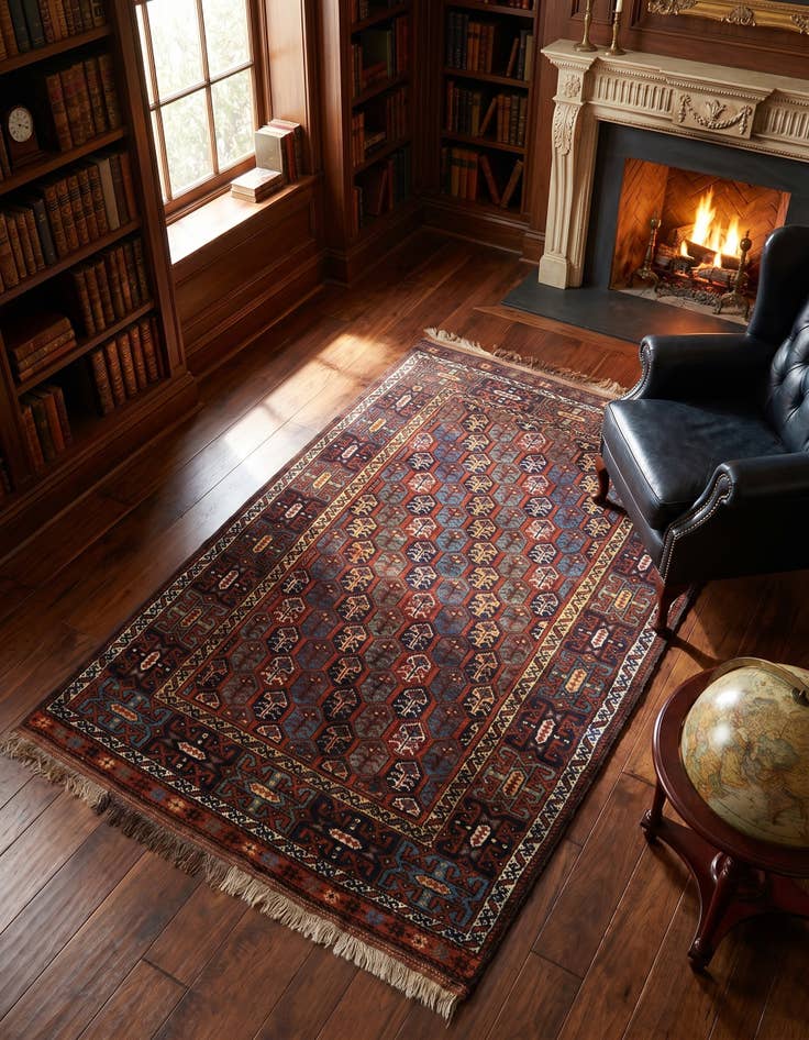 Detail image of 3' 8 x 5' 10 Mianeh Wool Rug