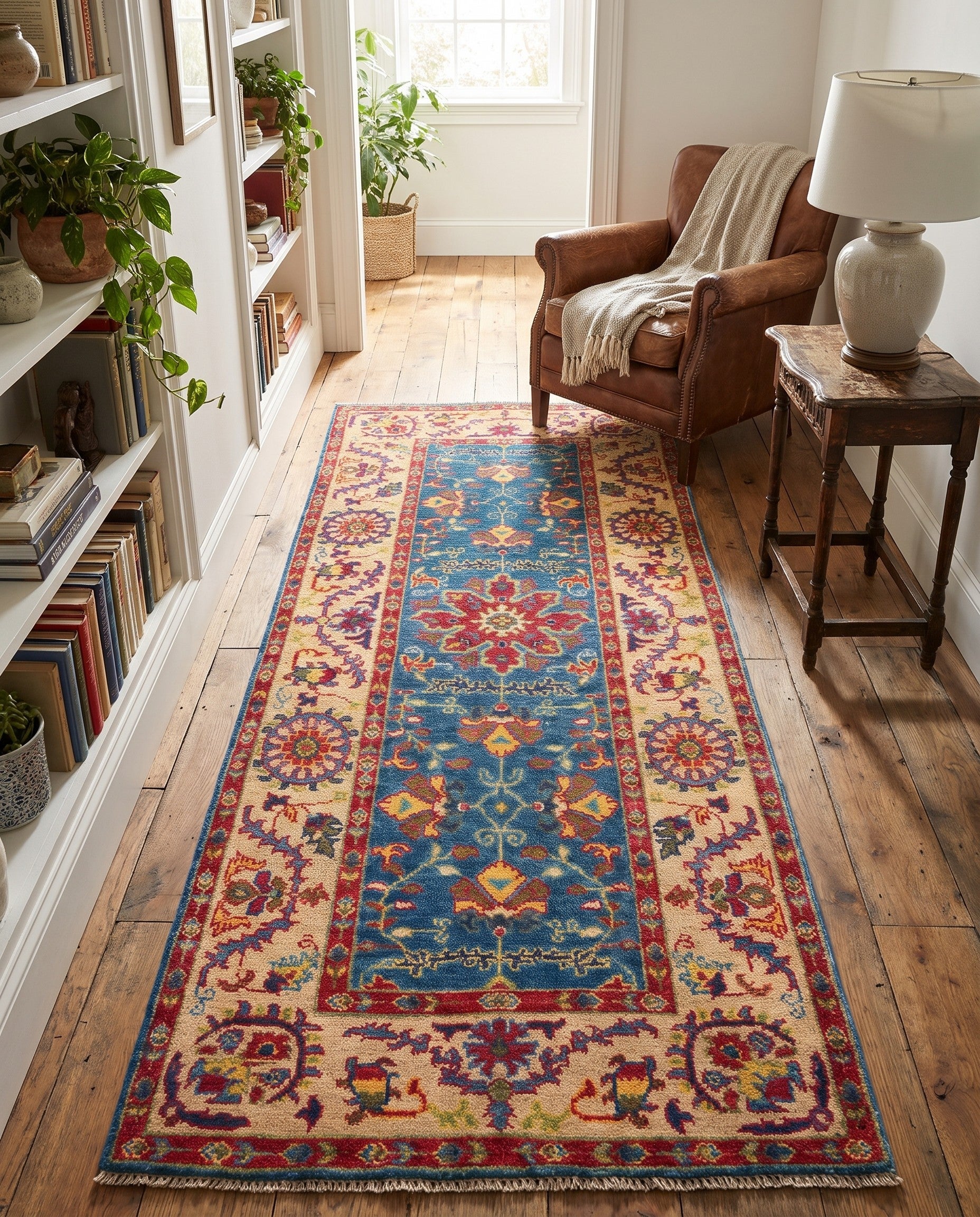 2' 8 x 6' 6 Hand Knotted Kazak Runner Rug