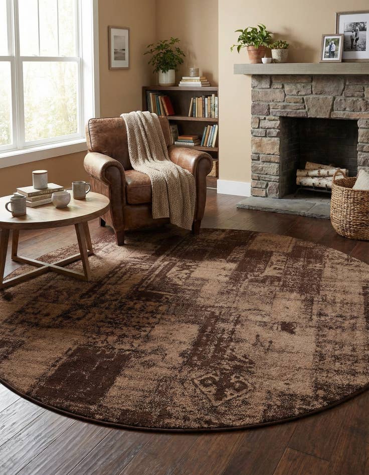 Detail image of 7' 10 x 7' 10 Harvest Round Rug