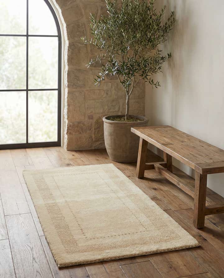 2' 4 x 4' 4 Hand Knotted Gabbeh Oriental Wool Rug