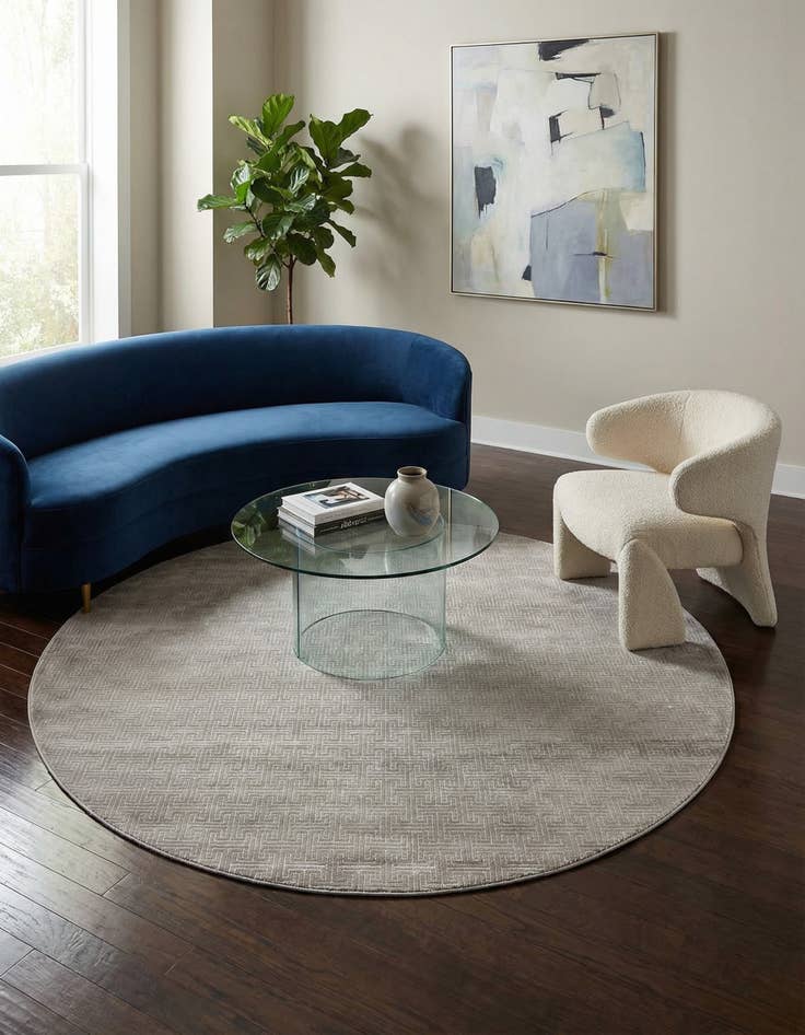 Detail image of Jill Zarin 8' x 8' Uptown Park Avenue Round Rug