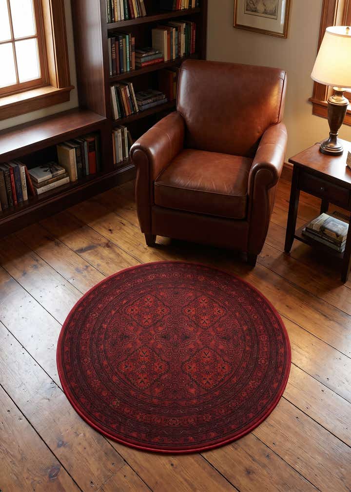 3' x 3' Bokhara Round Rug