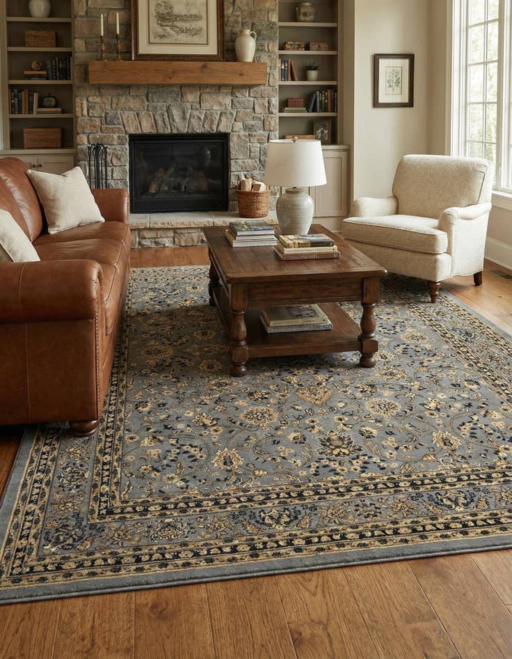 Detail image of 10' x 13' Kashan Design Rug