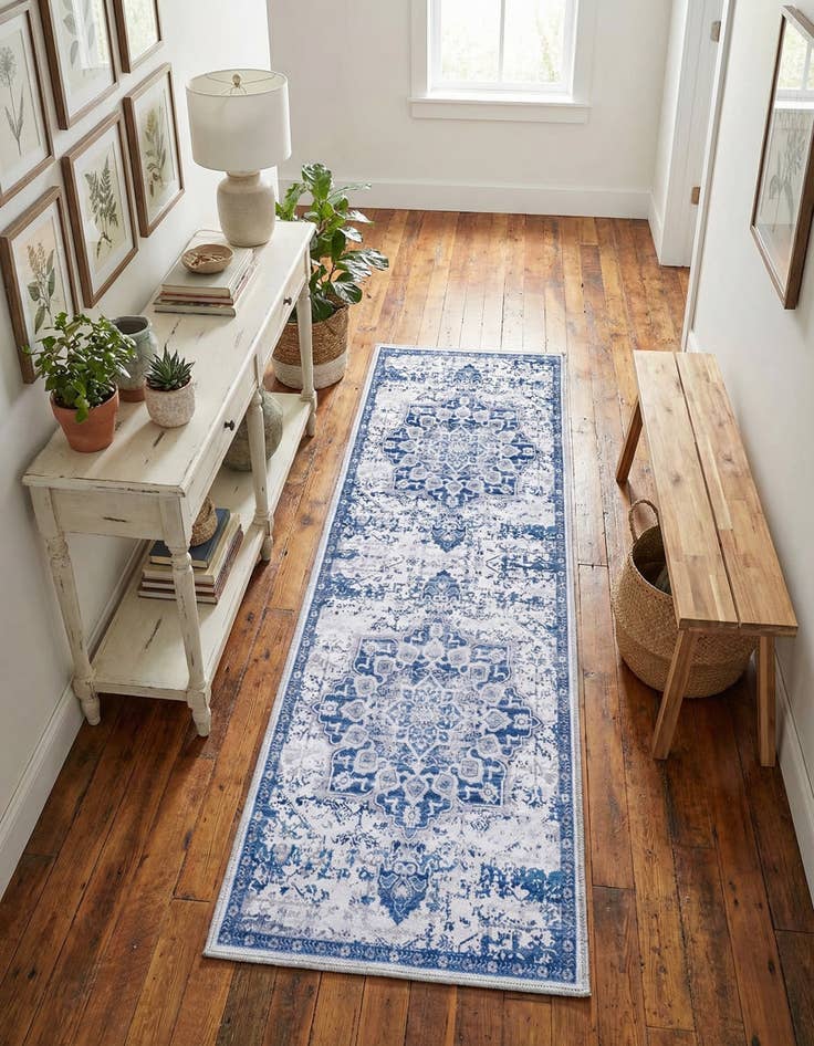 Detail image of 2' x 6'  Washable Renaissance Runner Rug