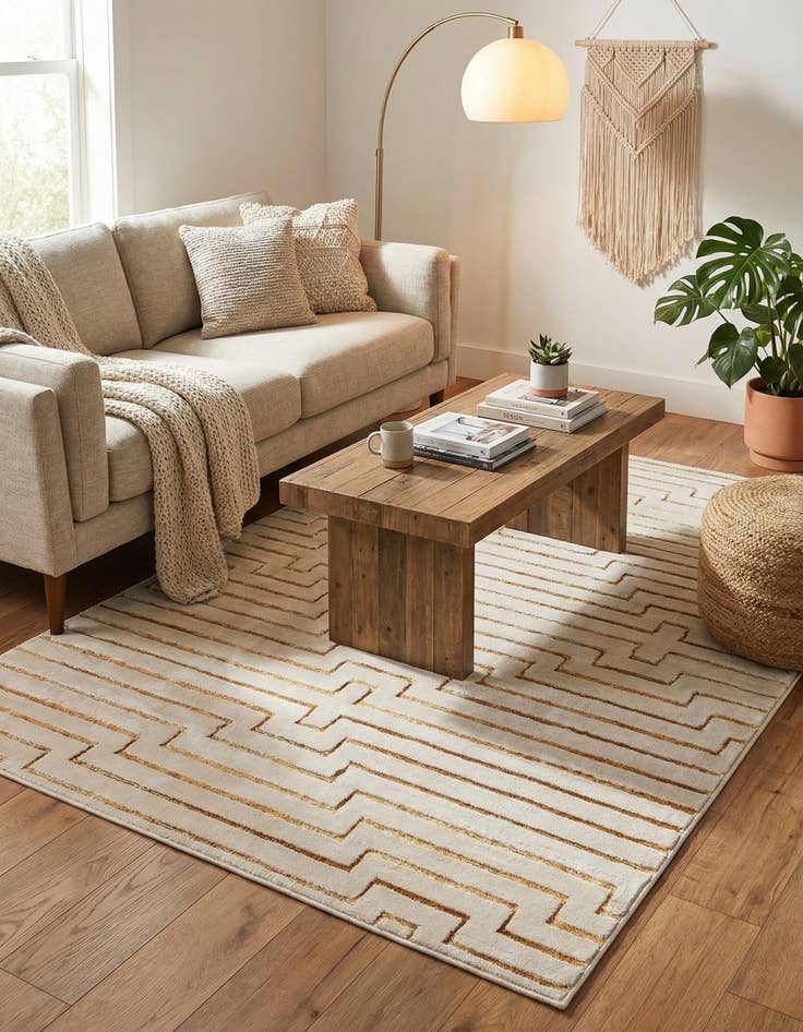 Detail image of 5' 3 x 7' Vogue Geo Rug