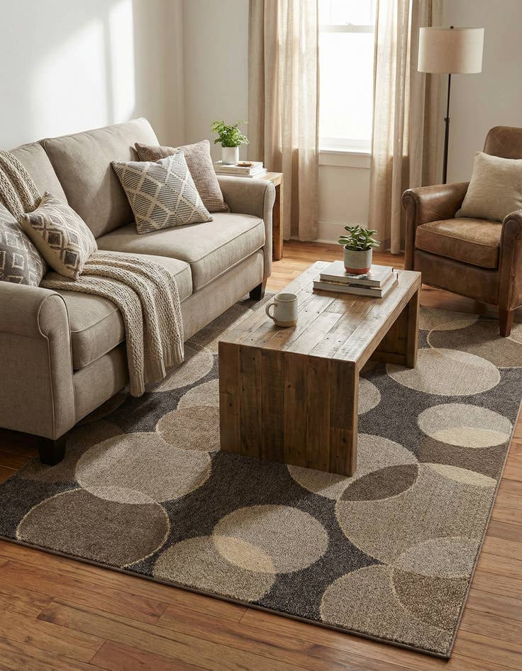 Detail image of 5' x 8' Washable Theia Rug