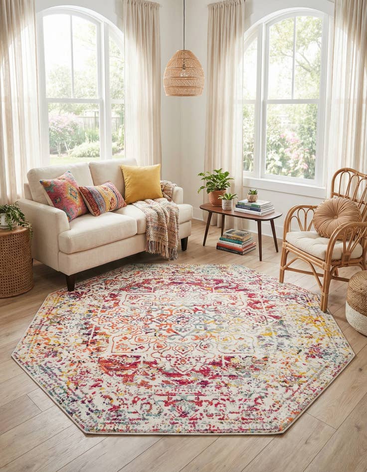 Detail image of 7' 10 x 7' 10 Arlington Octagon Rug