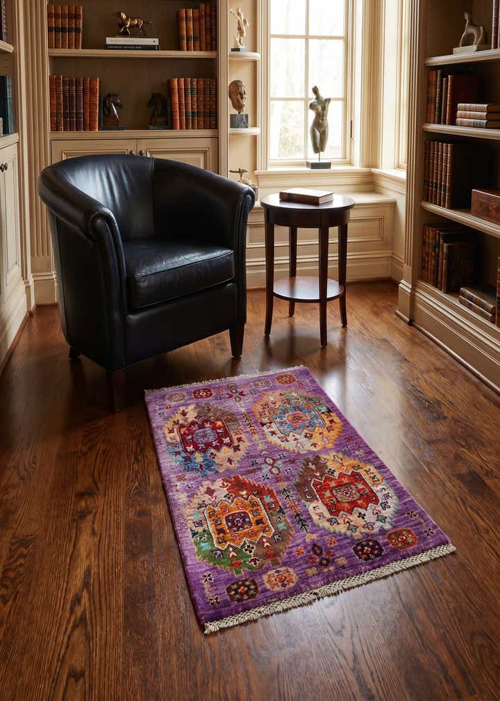 2' x 3' 2 Hand Knotted Ariana Ziegler Rug