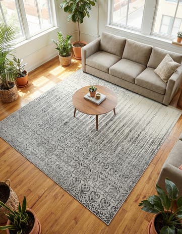 Gray Loft Square Rug