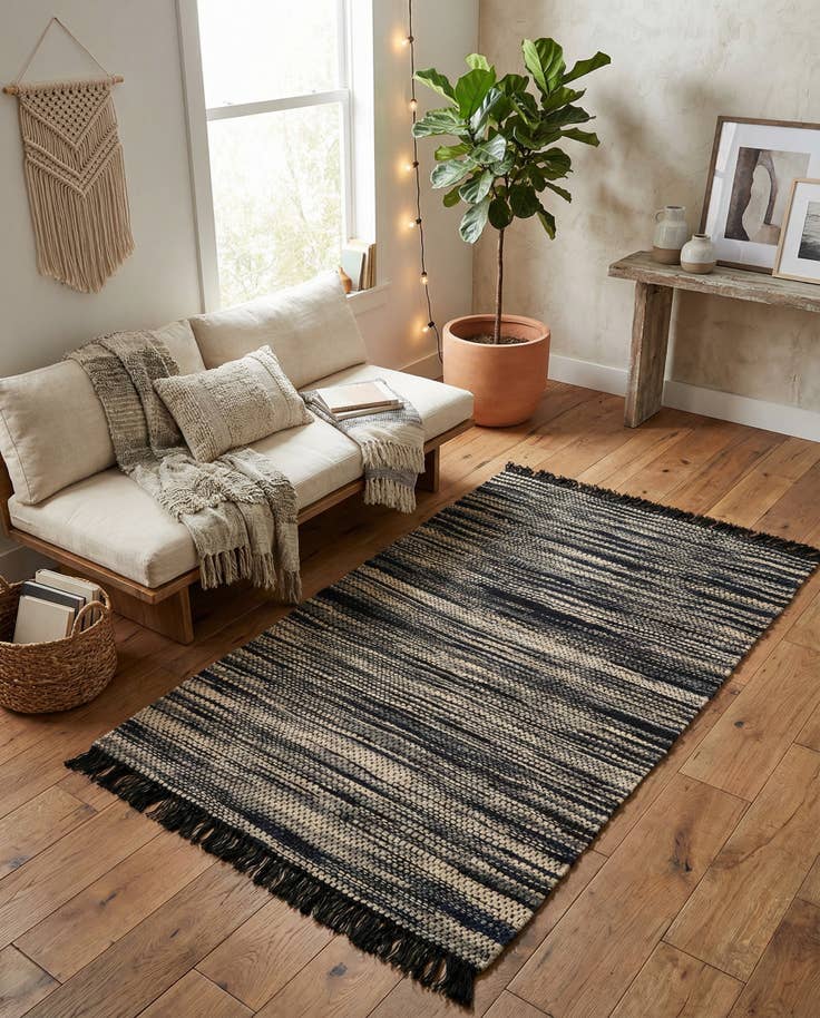 Detailansicht von 155cm x 245cm Chunky Jute Teppich