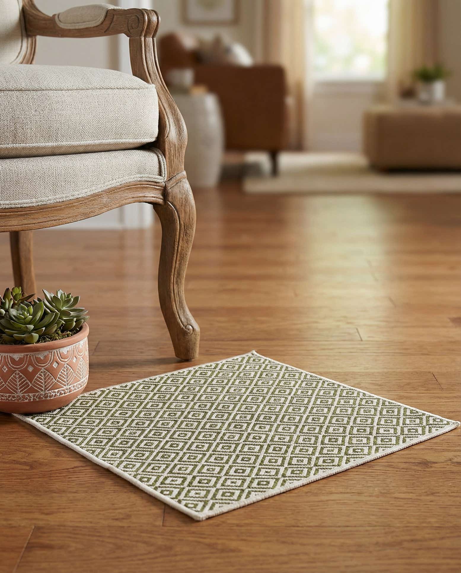 1' 4 x 1' 4 Easy-Clean Jill Zarin Costa Rica Indoor / Outdoor Sample Rug