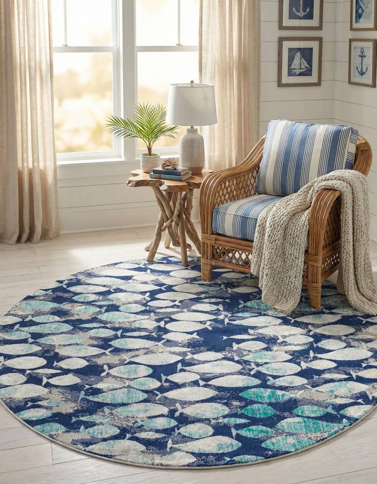 Detail image of 7' x 7' Ariel Round Rug